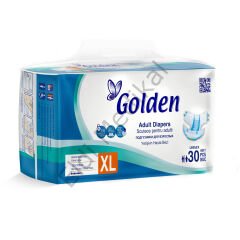 Golden Belbantlı Hasta Bezi - Ekstra Emici Tekstil Yüzeyli Yetişkin Bezi - Sızdırmaz Bariyerli, Koku Önleyici ve Islaklık Göstergeli (30 Adet)