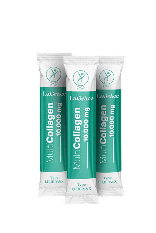 OXO Global Multi Collagen Complex | 30 Saşe | Hidrolize Tip 1 & 3 Peptitler | Hyaluronik Asit, C Vitamini & Biotin & Çinko | Yaşlanma Karşıtı Cilt, Saç ve Tırnak Desteği