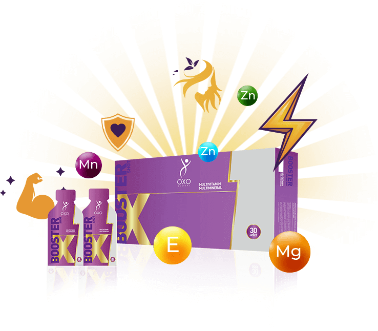 OXO Global Booster Multivitamin ve Mineral Takviyesi (30 Saşe)