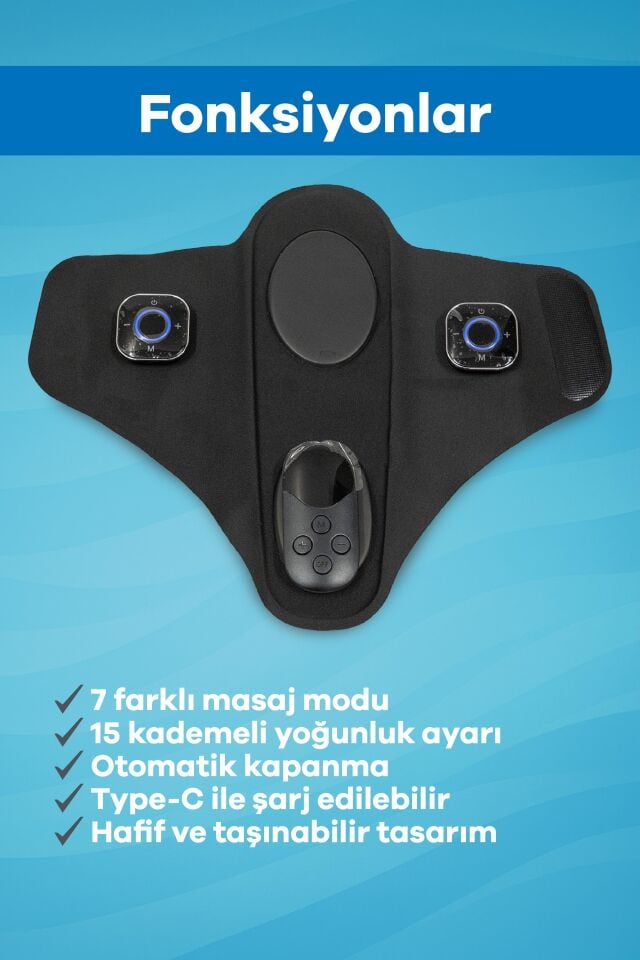 Eldi EMS Ayak Masaj Terliği - 7 Mod 15 Kademe - Yorgunluk Giderici Masaj Aleti