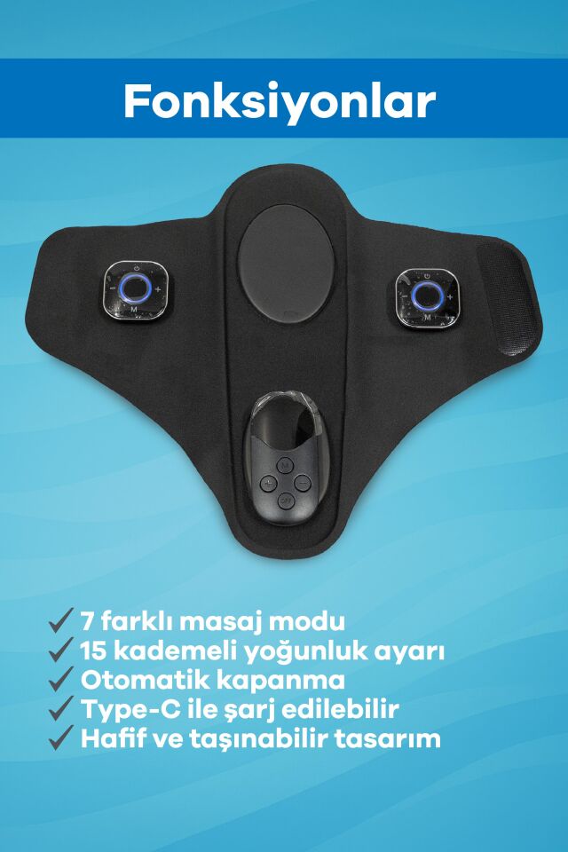 Eldi EMS Ayak Masaj Terliği - 7 Mod 15 Kademe - Yorgunluk Giderici Masaj Aleti