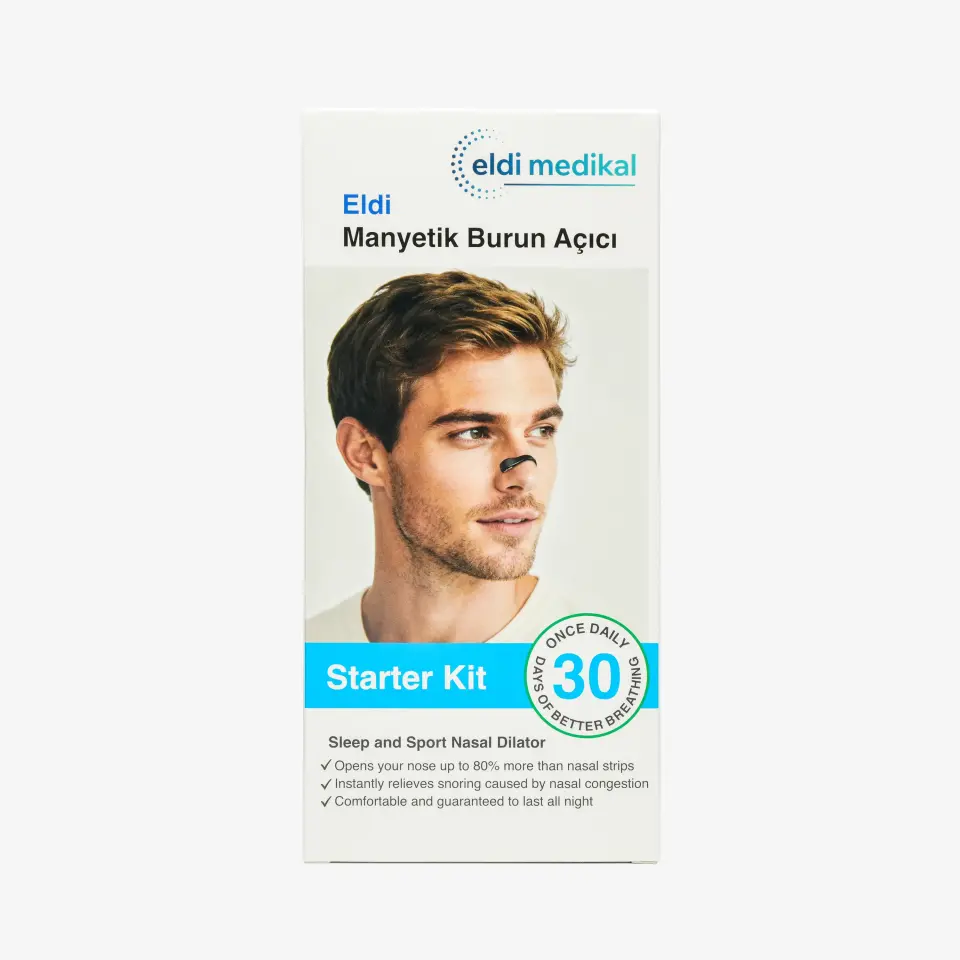 Eldi Manyetik Burun Açıcı Bandı - 30 Çift Siyah Başlama Seti