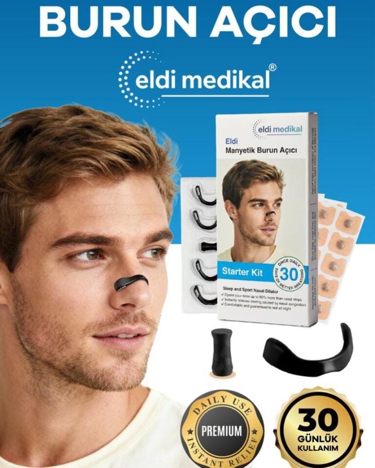 Eldi Manyetik Burun Açıcı Bandı - 30 Çift Siyah Başlama Seti