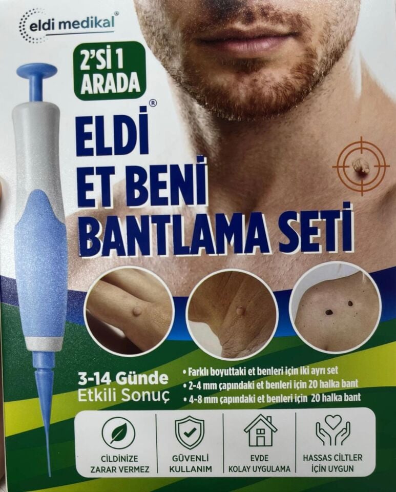 ELDİ 2’si 1 Arada Et Beni Bantlama Seti I Skin tag remover