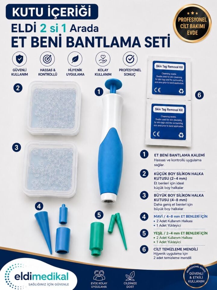 ELDİ Et Beni Bantlama Seti 2'si 1 Arada