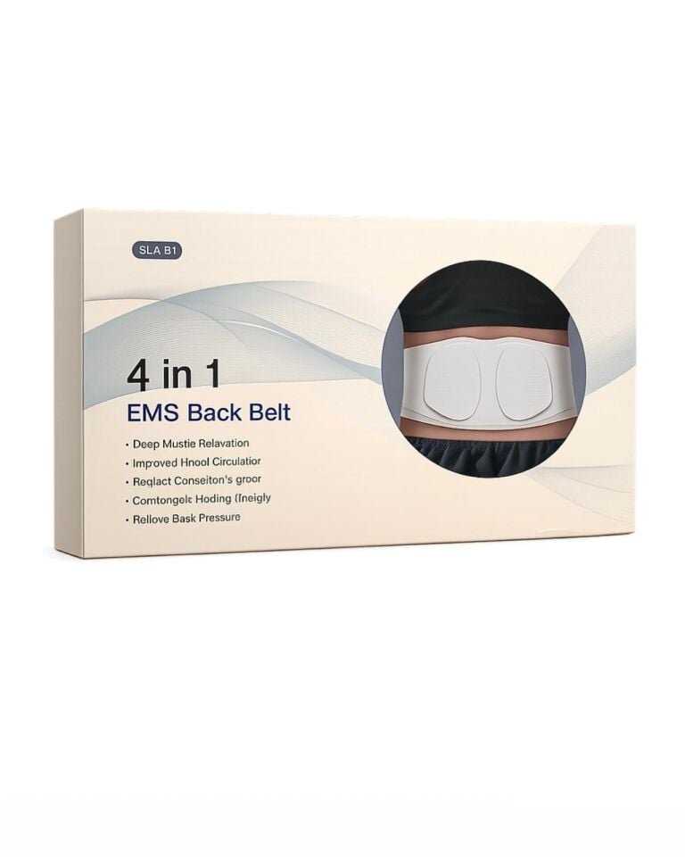 EMS Isıtmalı Bel Masaj Kemeri 7 Mod 15 Seviye Kırmızı Işık Destekli