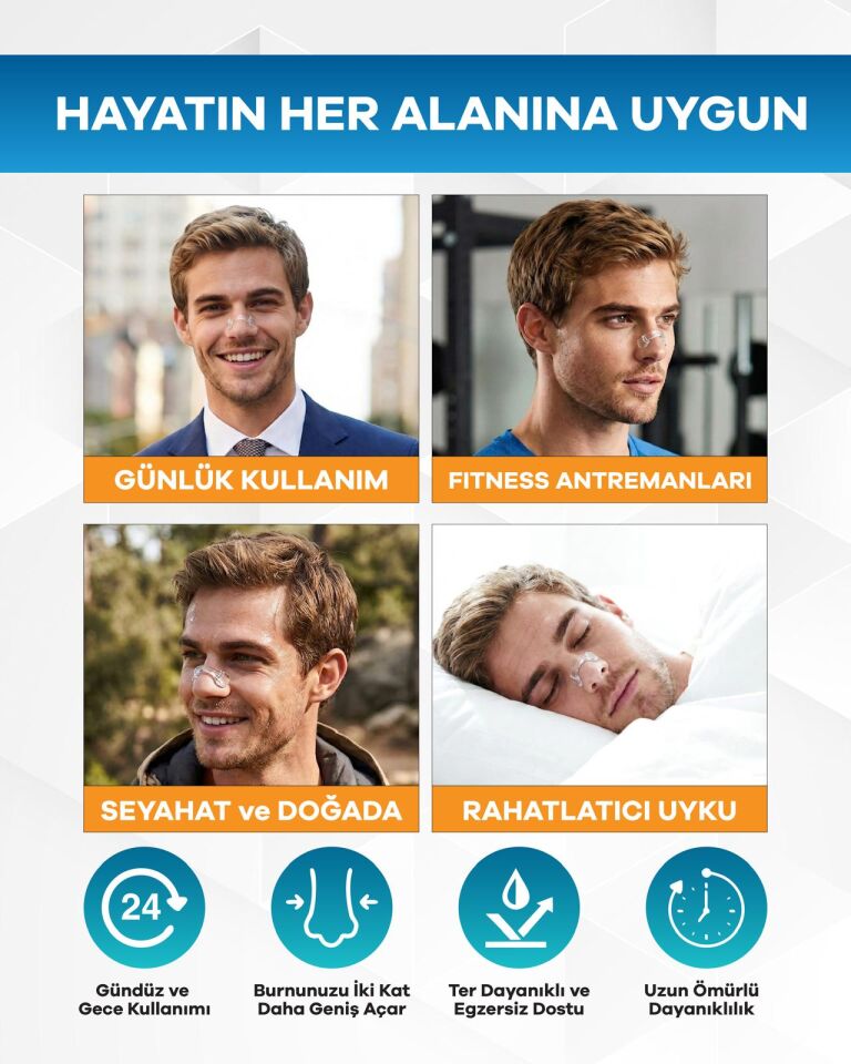 Eldi Manyetik Burun Açıcı Şeffaf Başlangıç Seti (30 Çift Yapışkan Bant)